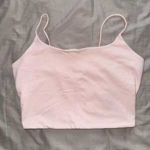 Garage Pale Pink Spaghetti Strap Crop Tank